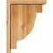 Ekena Millwork Alpine Rough Sawn Corbel w/Backplate, Western Red Cedar, 6"W x 12"D x 16"H COR06X12X16ALP01RWR - alternate 3